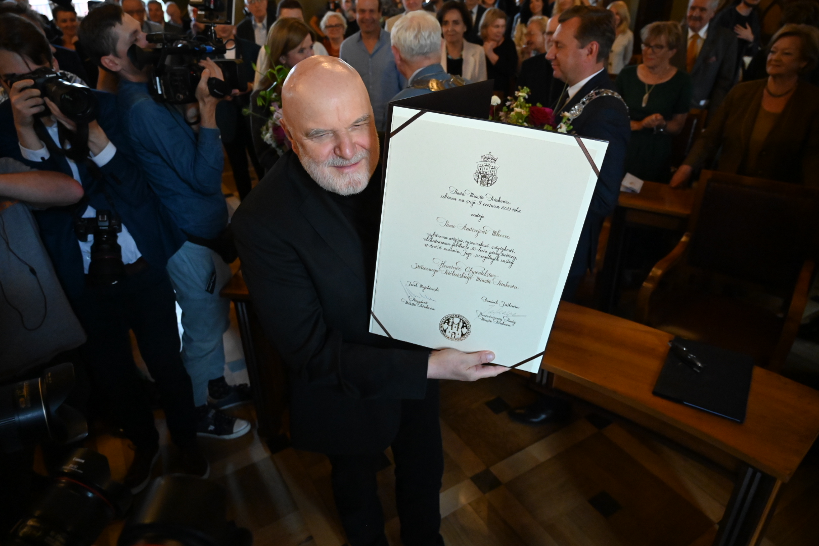 Honorowe Obywatelstwo Miasta Krakowa  dla Andrzeja Mleczki