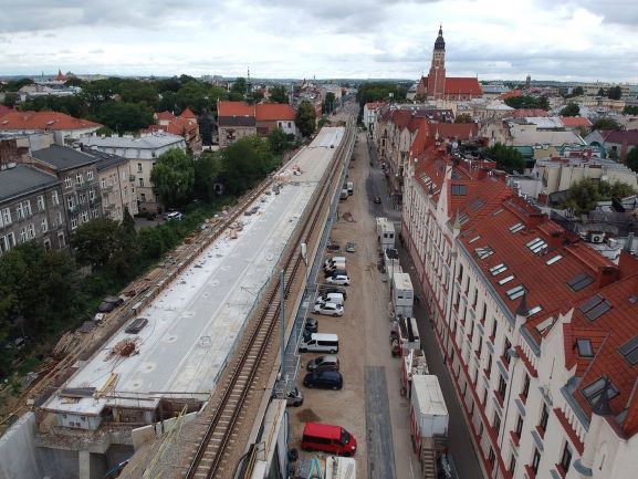Budowa estakad kolejowych w centrum Krakowa