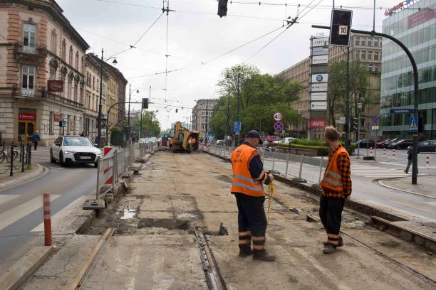 Jak idzie remont torowiska na skrzyżowaniu Lubicz- Rakowicka