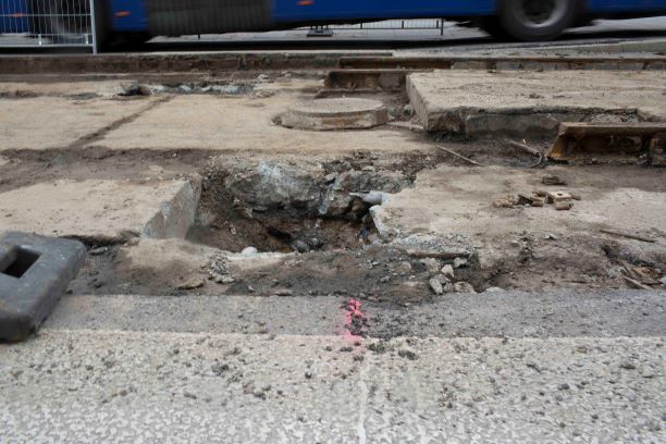 Jak idzie remont torowiska na skrzyżowaniu Lubicz- Rakowicka