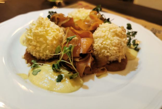 Kluski śląskie w panko