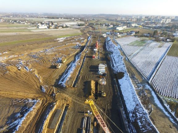 Tak buduje się północna obwodnica Krakowa
