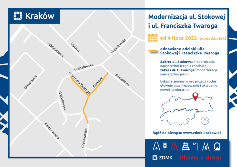 Prace na ul. Stokowej i Twaroga