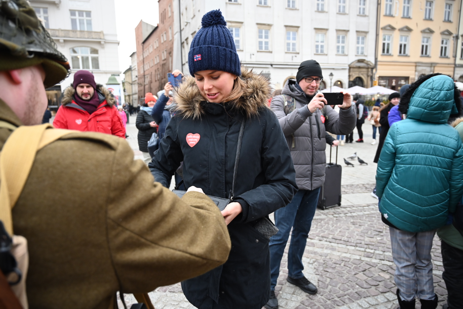 WOŚP na Rynku Głównym w Krakowie