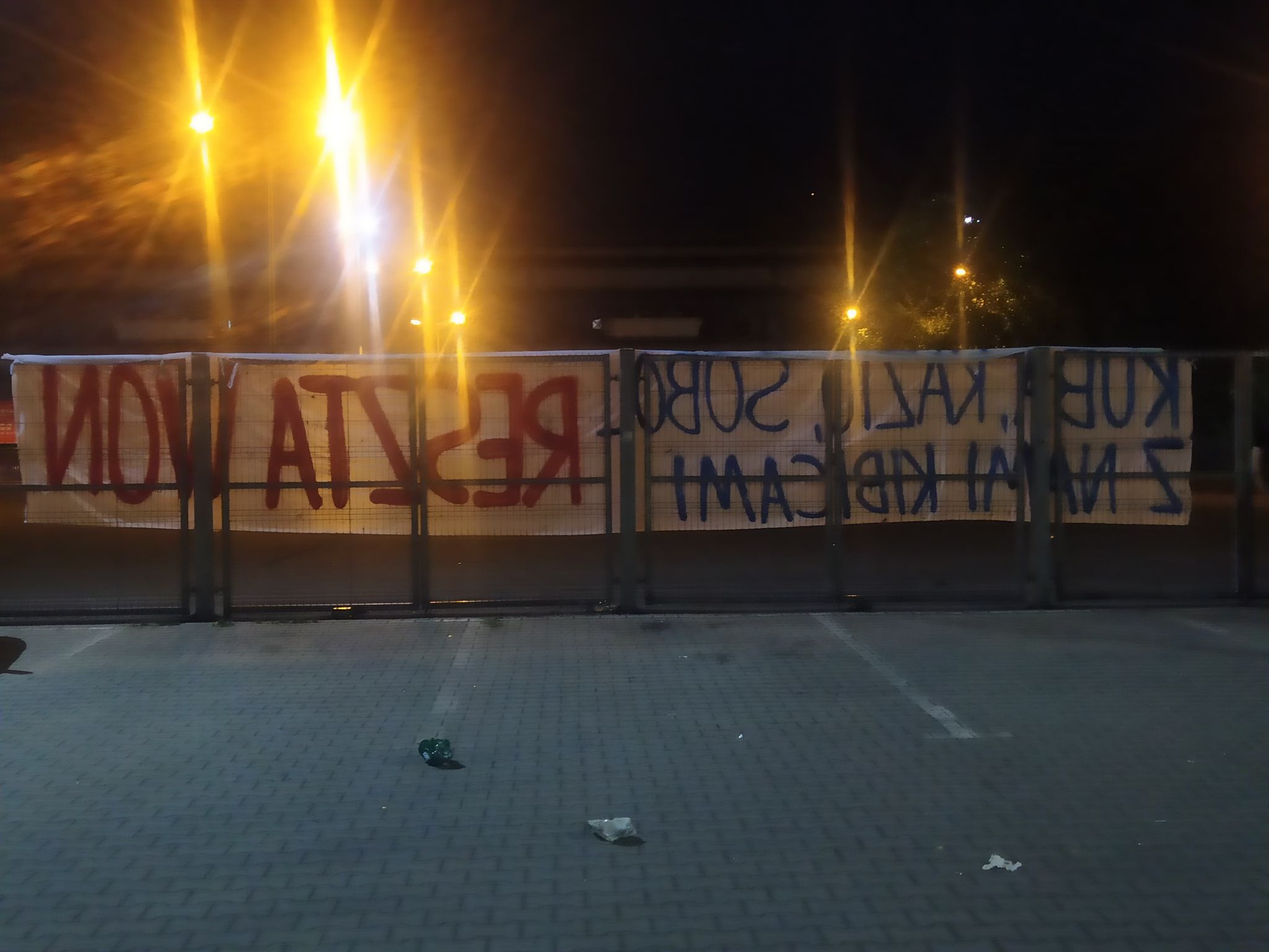 wisła, spadek, transparenty