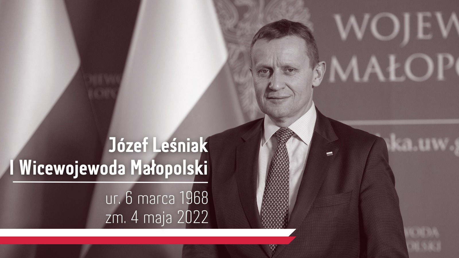 Po ciężkiej chorobie zmarł wicewojewoda Józef Leśniak. „Gdy odwiedziłem go w szpitalu…”