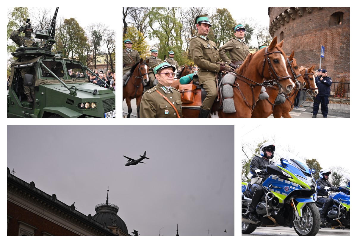 Defilada wojskowa w Krakowie – konie, wozy bojowe i samoloty [zdjęcia]