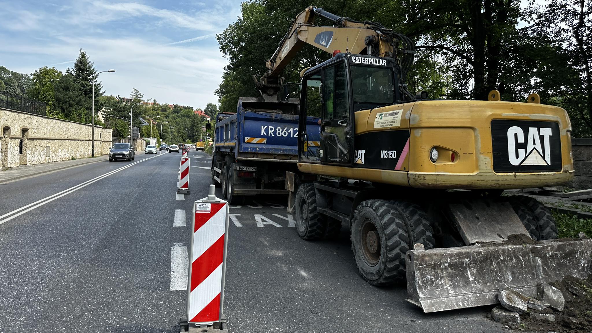 Trwają prace przy budowie drogi rowerowej Most Zwierzyniecki – Salwator