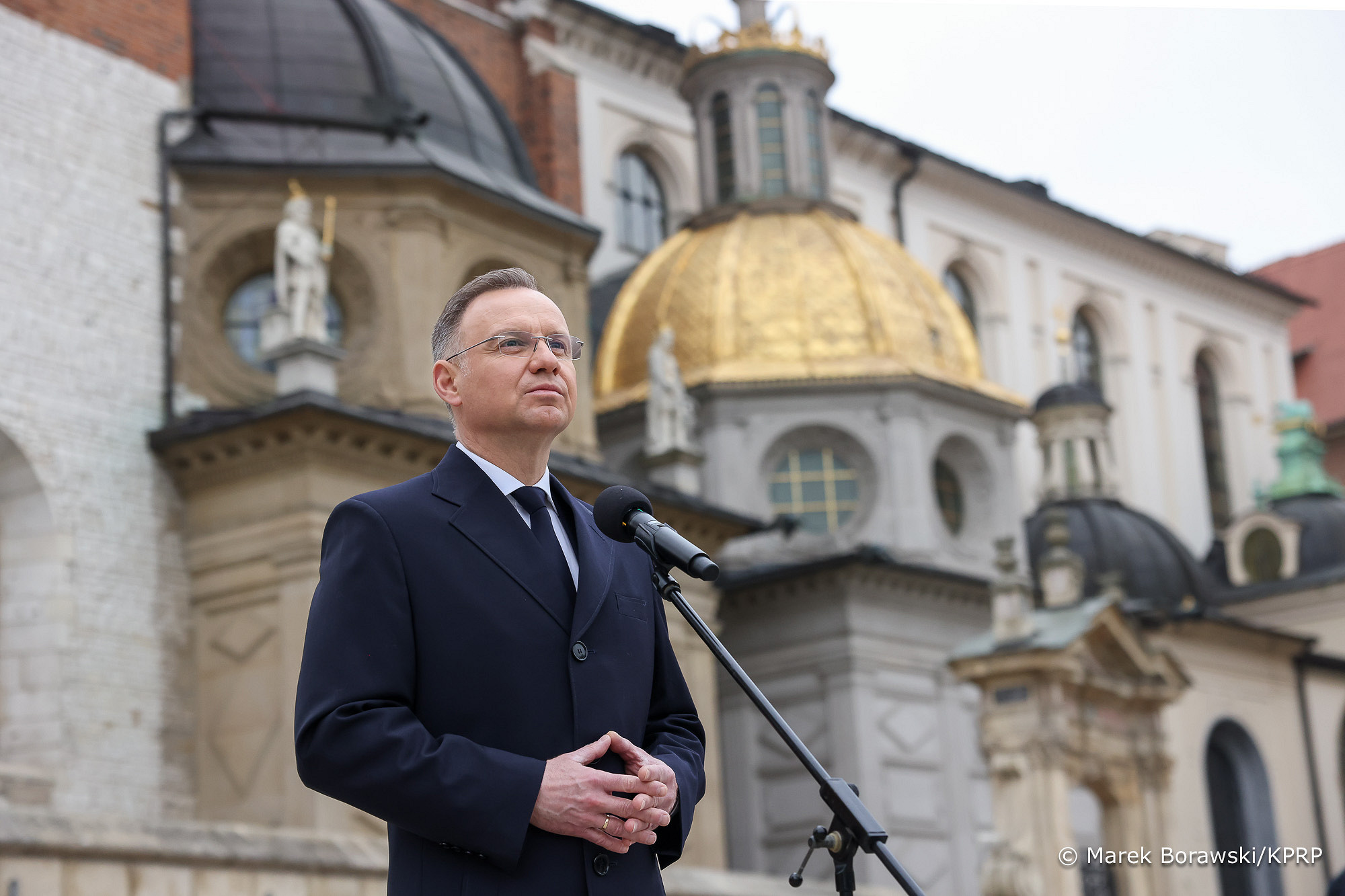 Andrzej Duda na Wawelu. 14. rocznica katastrofy smoleńskiej (ZDJĘCIA)