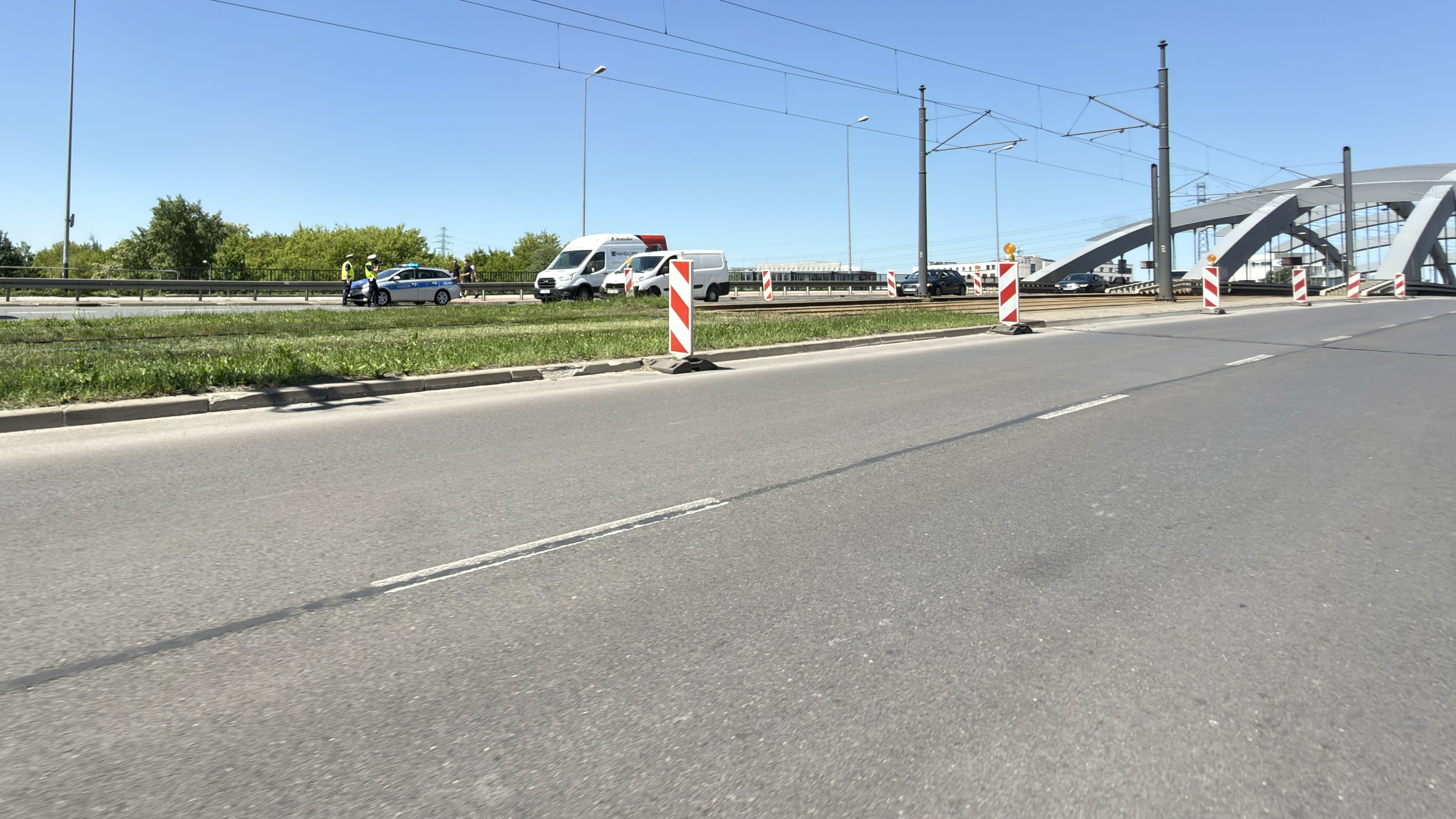 Most Kotlarski: limit 40 km/h i częste kontrole policji. Łatwo o mandat.
