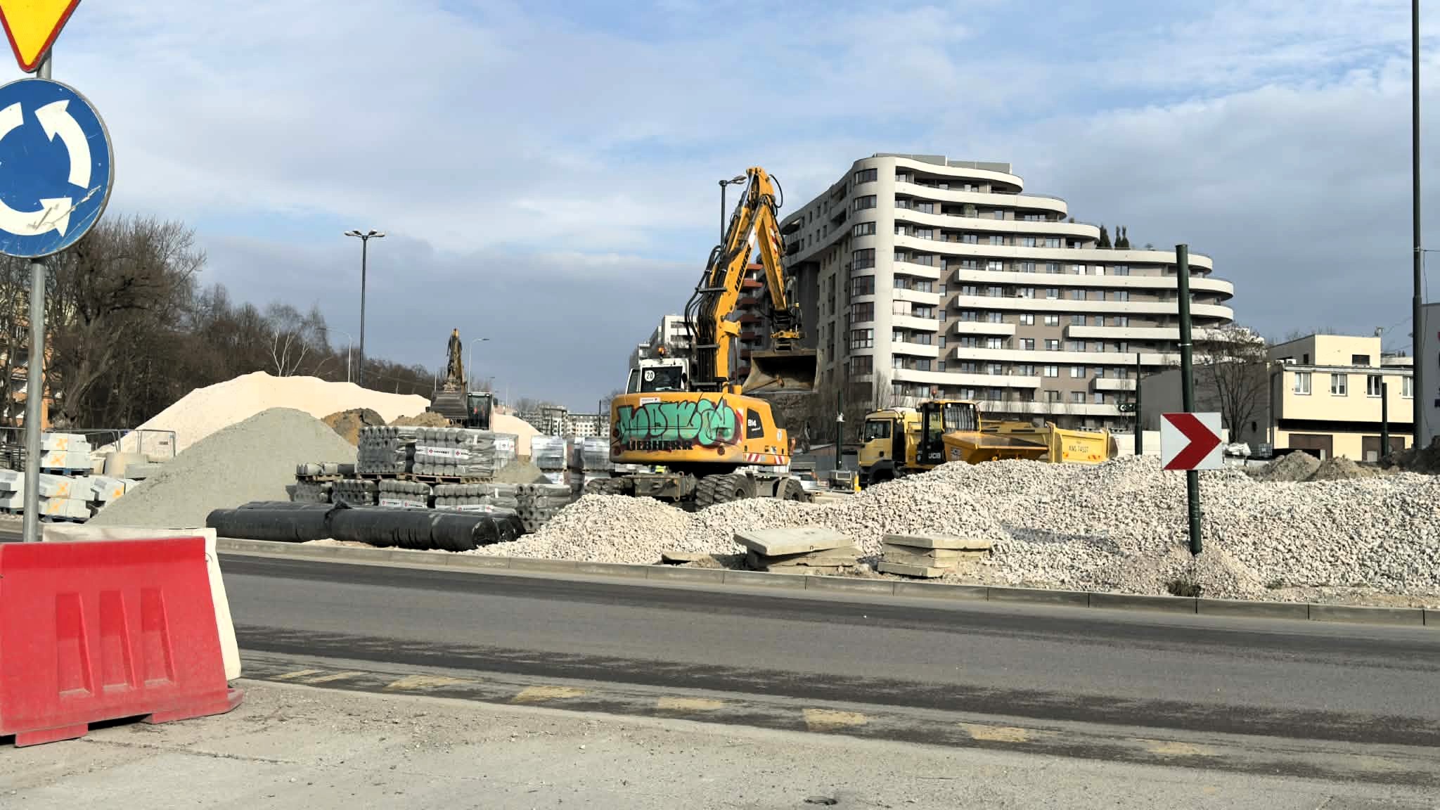 Prace przy Tramwaju do Mistrzejowic. Ulica Dobrego Pasterza zamknięta dla ruchu