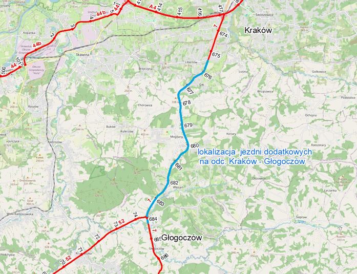 16 kilometrów dodatkowych jezdni wzdłuż zakopianki