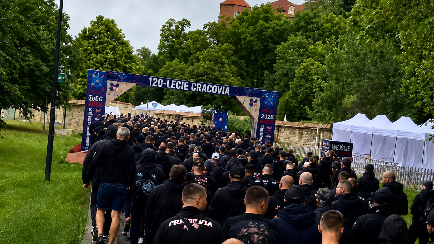 Słynny na całą Polskę happening na 120 lat Cracovii. Kibice ukarani