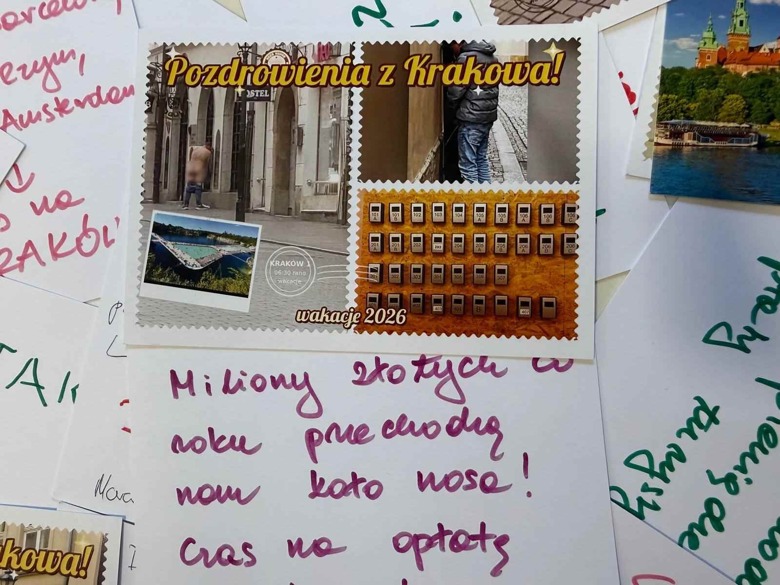 Kilkadziesiąt nietypowych pocztówek z Krakowa z apelem do premiera Donalda Tuska