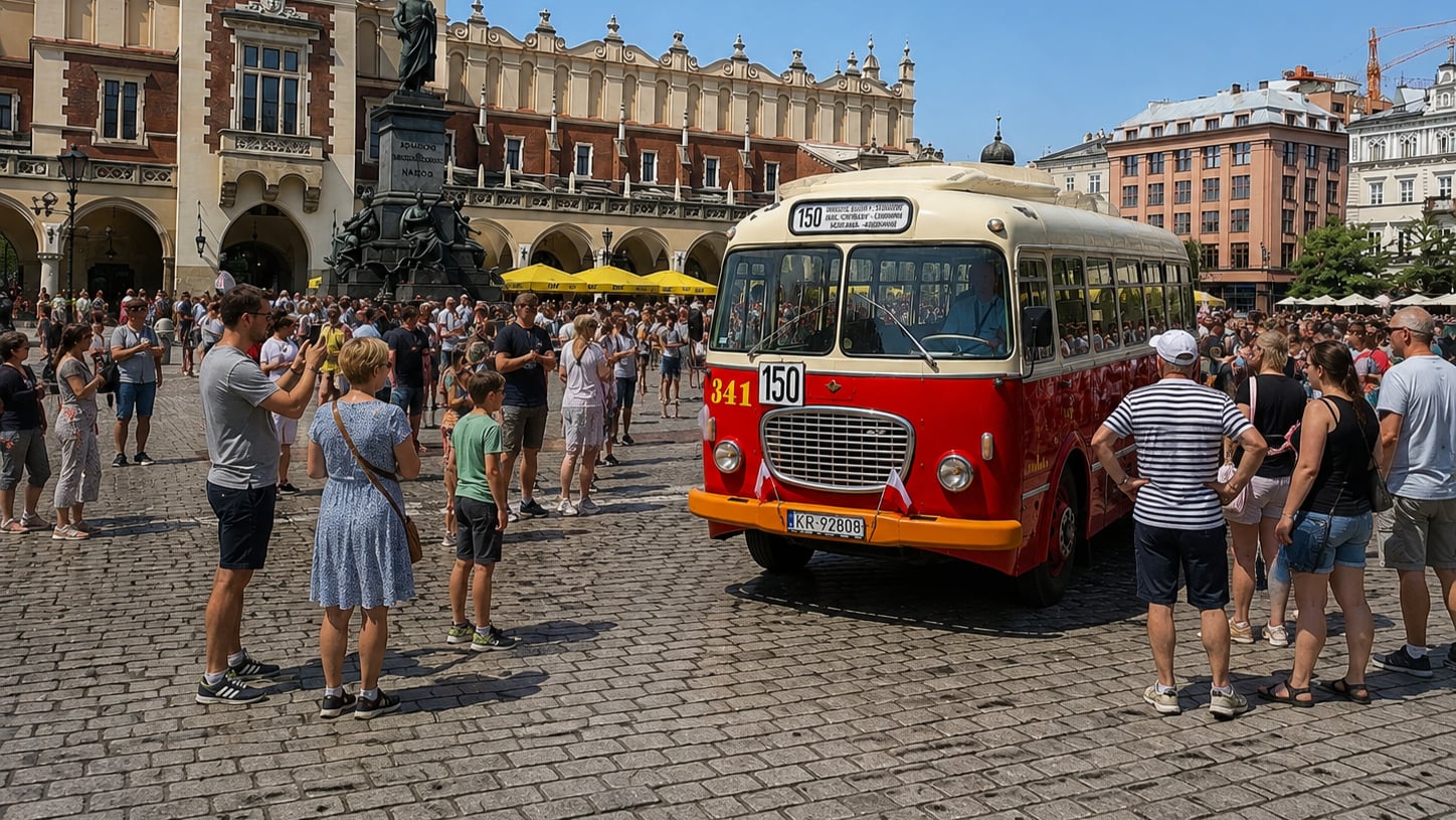 Zabytkowe autobusy i jeden z najstarszych tramwajów w Polsce wyjadą dziś na ulice Krakowa