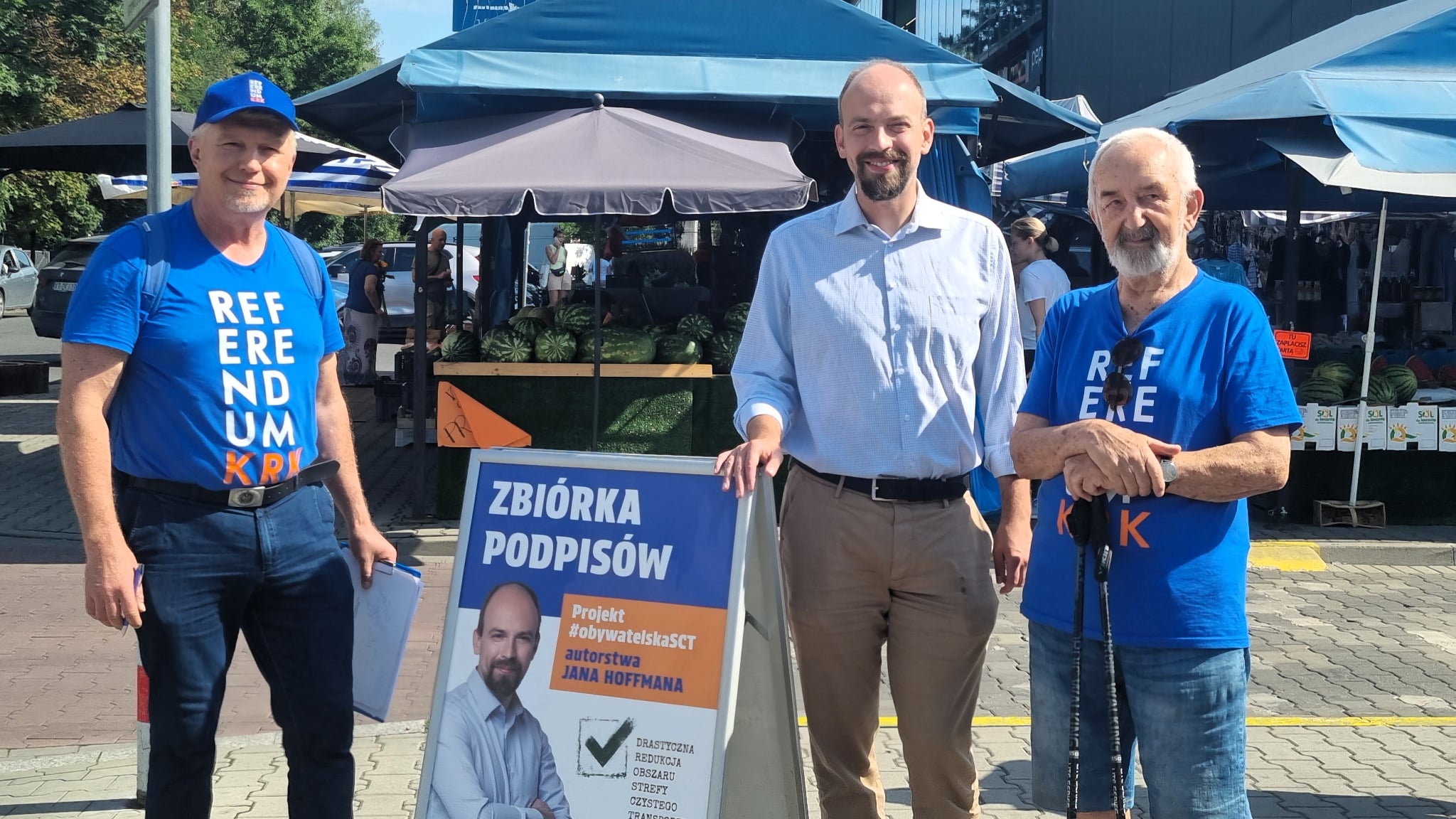 Kto zbiera podpisy dla Jana Hoffmana Byli wolontariusze referendum znów ruszyli na ulice
