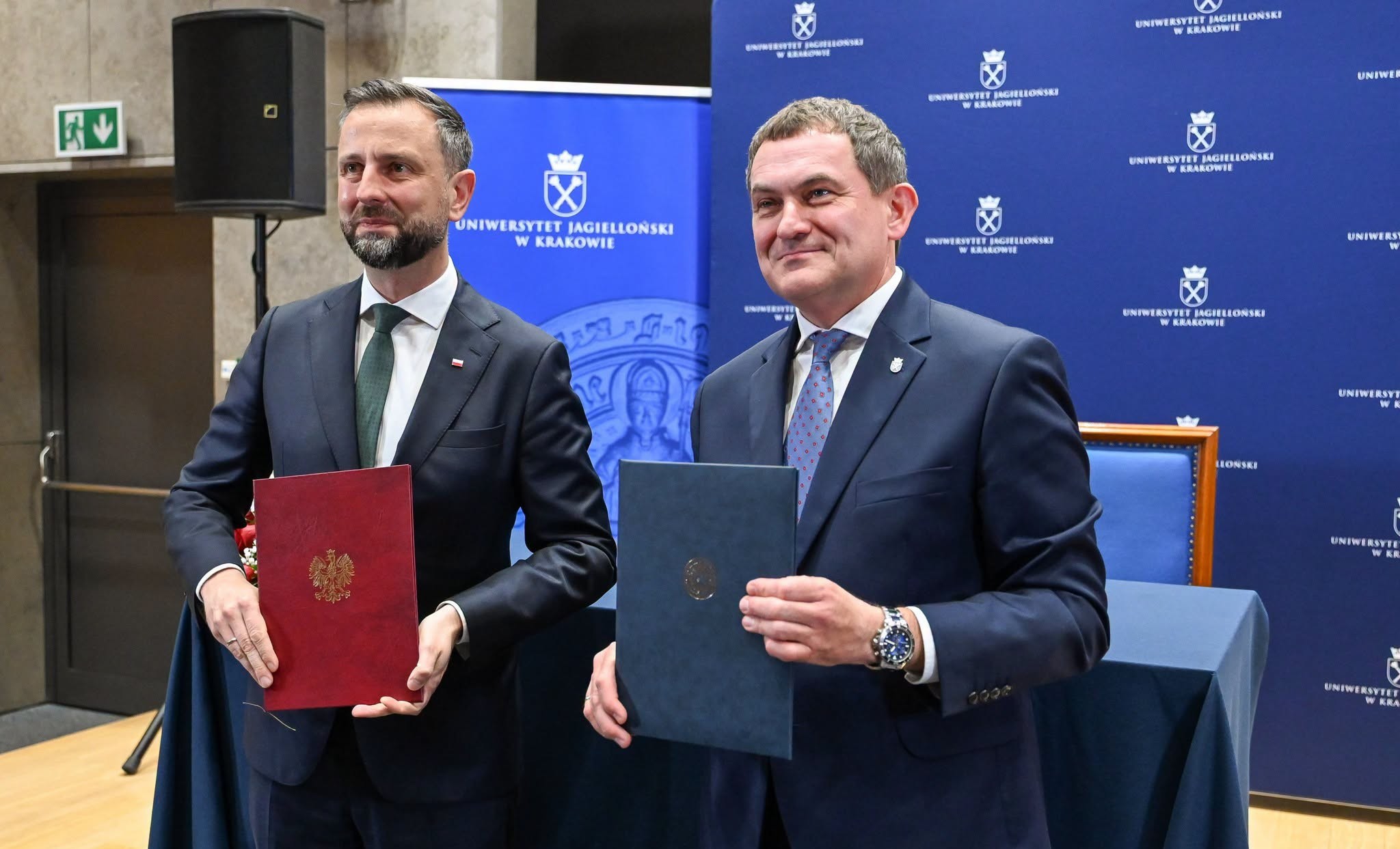 Rektor UJ Piotr Jedynak i minister Władysław Kosiniak-Kamysz podpisali istotny list intencyjny